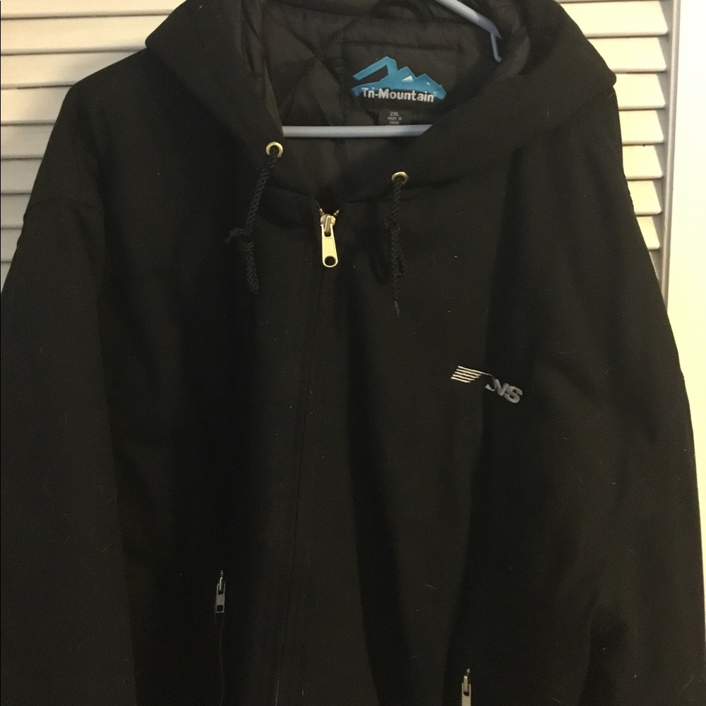 Canvas hooded winter jacket